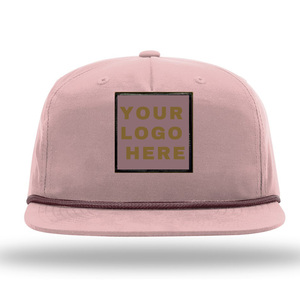 Embossed <strong>Hats</strong> Wholesale Blank 256 <strong>Hat</strong> Rope Snapback Cap Low Crown Five-panel Soft Nylon <strong>Hats</strong> for Men - Product Image 2