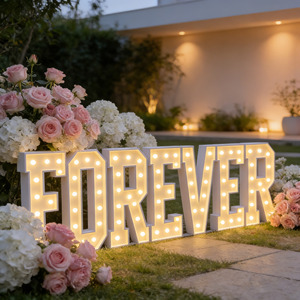Letras <span class=keywords><strong>LED</strong></span> Personalizadas de Fábrica, Letras Metálicas de 4 Pies, Número Luminoso, Letrero <span class=keywords><strong>LED</strong></span> Tipo Marquesina, Adecuado <span class=keywords><strong>para</strong></span> Decoración de Fiestas - Product Image 2