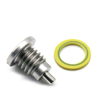 Bouchon de vidange magnétique pour unité inférieure de moteur hors-bord Mercury 2001-2011, en fer noir, références 10-14834A1, 22-67892A1, 18-2375