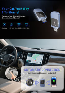 Adaptador inalámbrico CarPlay para <span class=keywords><strong>iPhone</strong></span> Convertir con cable a adaptador inalámbrico de Apple CarPlay <span class=keywords><strong>Tamaño</strong></span> mini con USB y tipo C/2, 2 y 2" - Product Image 3