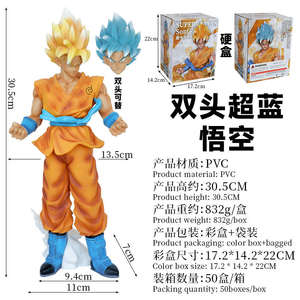 Figura de PVC de Super Saiyan con Cabello Amarillo, 30.5 cm de Alto, Material Premium, Coleccionable de Anime con Detalles Exquisitos para Exhibición - Product Image 3
