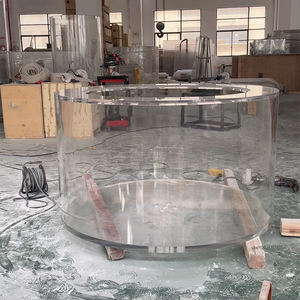 חם מוצר גדול זכוכית גיליונות בשימוש טנקי דגים למכירה גדול צילינדר אקווריום עם מחיר נמוך - Product Image 2