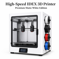 Imprimante 3D FDM à quatre extrudeurs U'1 haute vitesse (500 mm/s) avec grande surface d'impression de 270 mm, buse de 1,75 mm, 200°C