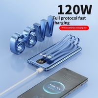 Batterie externe à charge ultra-rapide 22,5 W avec câble intégré 20 000 mAh, portable et haute capacité