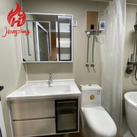 Casas Prefabricadas, Mini Casa sobre Remolque, Casas Prefabricadas de 2 Dormitorios con Baño, Oficina para Proyectos de Viviendas Prefabricadas