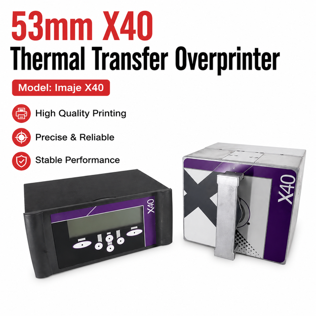 Second-hand Electric TTO Thermal Transfer Overprinter for Smart Date X40 53mm Paper Packaging Mfg & Exp Date Printer Machine