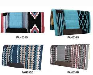 Tapis de selle d'équitation western et anglais haute performance avec mousse à mémoire de forme et doublure en tissu coussinets en polyester - Product Image 5