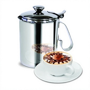 ชุดหม้อชากาแฟนมสแตนเลสชุบเงินสำหรับร้านอาหารและร้านกาแฟ - Product Image 1