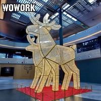 Lumières LED géantes WOWORK 2026 pour extérieur, imperméables, en fer, pour patio, Noël, demande en mariage, photo, alphabet, fond pour Noël, mariage