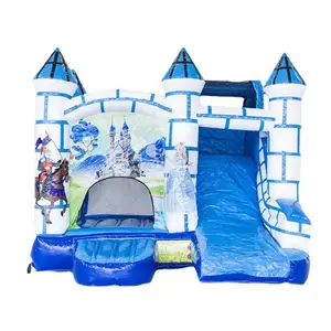 Inflatable Games Sport Football Theme Inflatable Castle Slide Combo Soccer Bouncer Jumping Castle Inflatable