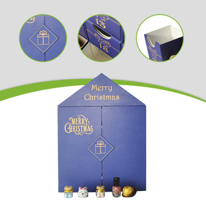 <span class=keywords><strong>Maison</strong></span> avec <span class=keywords><strong>calendrier</strong></span> <span class=keywords><strong>de</strong></span> <span class=keywords><strong>l</strong></span>'<span class=keywords><strong>avent</strong></span> personnalisé <span class=keywords><strong>de</strong></span> 25 jours avec doublure en éponge à fermeture magnétique et stratification mate pour gaufrage surprise <span class=keywords><strong>de</strong></span> cadeaux - Product Image 2