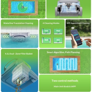 Limpiador Automático Inalámbrico Inteligente para Piscinas con Robot de Limpieza Subacuática que Escala Paredes 220V - Product Image 3