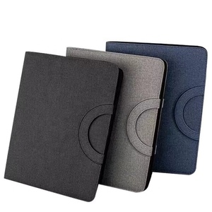Custom <strong>Design</strong> Pu Leather Business Meeting <strong>Documents</strong> Executive Zipper A4 Padfolio 4 Ring Binder File Portfolio Folder