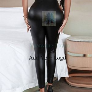 Vendita calda Leggings <span class=keywords><strong>donna</strong></span> pantaloni in <span class=keywords><strong>pelle</strong></span> elastica a vita alta autunno 2021 abbigliamento <span class=keywords><strong>donna</strong></span> - Product Image 2