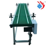 Profil bas Portable Mini électrique noir puissance moteur entraînement petites bandes de transporteur plat mini convoyeur à bande pour imprimante