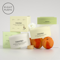 Pot en plastique PP dépoli personnalisé pour crème visage et crème contour des yeux, 50g, 80g, 120g, emballage cosmétique en plastique de l'usine RJ
