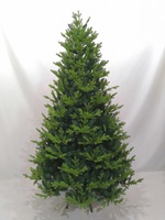 Arbre de Noël Artificiel Réaliste en PE/PVC, Vert Intégral avec Aiguilles Mixtes, pour Décoration de Fêtes (Vente en Gros)