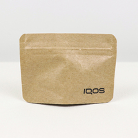 Impression personnalisée de sachets refermables en papier kraft écologiques pour aliments et thé, avec laminage mat