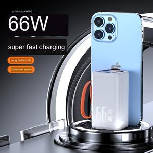 โรงงานขายส่ง พาวเวอร์แบงค์พกพาสำหรับกิจกรรมกลางแจ้ง ความจุ 80000mAh 50000mAh พาวเวอร์แบงค์ขนาดใหญ่สำหรับตั้งแคมป์กลางแจ้ง พร้อมสายคล้องคอในตัว - Product Image 5
