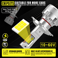 G-VIEW personnalisé G18W H4 phare LED 130W 30000LM haute puissance remplacement Luces Led Focos Auto pour H7 H11 9005