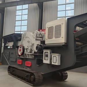 Station de concassage mobile à production horaire de 200 tonnes, concasseur à percussion sur chenilles, concasseur de déchets de construction, concasseur de roche - Product Image 4