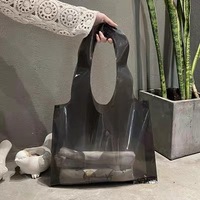 Sacs à provisions en plastique avec logo personnalisé avec trous de poinçonnage transparents Sacs de protection du vêtement pour l'emballage de vente au détail de vêtements