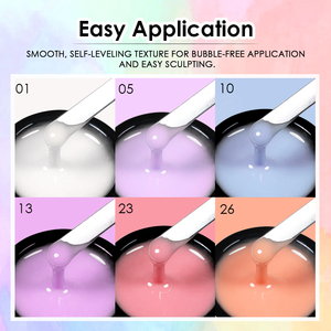 BOZLIN OEM Gel de Construction Pastel à Faible Chaleur en Pot, Sans HEMA ni TPO, Gel d'Extension d'<span class=keywords><strong>Ongles</strong></span> Macaron de Haute Qualité, Gel de Construction Robuste et Dur pour <span class=keywords><strong>Ongles</strong></span> - Product Image 3