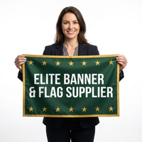 Drapeaux événementiels personnalisés en gros, écologiques et imperméables pour la publicité extérieure, en polyester robuste, impression numérique couleur intégrale, résistants à la décoloration