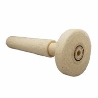 Bâton de polissage abrasif en laine avec trou central de 3/4/5 pouces pour le meulage de bijoux et de bracelets