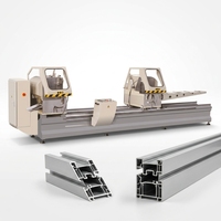 Sierra de Corte de Precisión CNC Integrada de Doble Cabezal con Alimentación Automática para Perfil de Aluminio