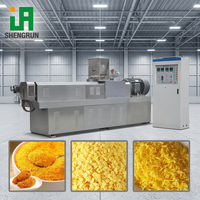 Ligne de production complète et entièrement automatisée pour la fabrication de panure de pain et la poudrage des aliments surgelés, avec extrudeuse, broyeur et tamis, pour processus intégrés
