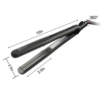 Lisseur de cheveux ionique avec 6 réglages de température, chauffage rapide MCH, double tension, pour salon et usage domestique, français, espagnol