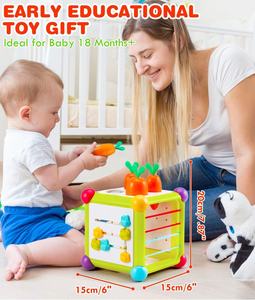 Jouet éducatif hexagonal multifonctionnel 6 en 1 pour bébés et jeunes enfants, cube d'activités pour l'éveil préscolaire - Product Image 5