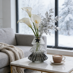 Vase en verre décoratif pour arbre de Noël, centre de table de fête, mariage, maison, luxe, personnalisable - Product Image 2