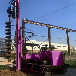Machine de forage de pieux <span class=keywords><strong>portable</strong></span>, équipement de forage de pieux solaires photovoltaïques, vis hydraulique pour le forage de pieux - Product Image 3