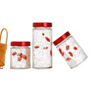 Food Grade Bird Nest Glass Bottle 25ml 70ml 100ml 150ml Empty Clear Honey Kitchen Storage Jar Packaging With Lids