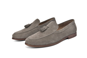 Mocassins de luxe en daim à pampilles souples pour hommes, style Riviera italienne, chaussures habillées décontractées et élégantes, chaussures de mariage, personnalisables - Product Image 2