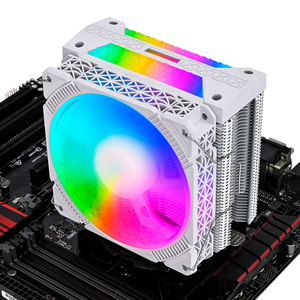 Radiador silencioso de CPU de 4 tubos de cobre con ventilador de refrigeración de aire 1155 Material de <span class=keywords><strong>PC</strong></span> Caja de computadora de escritorio Control de velocidad del disipador de calor - Product Image 4