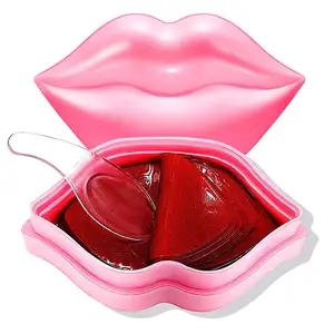 OEM ODM Factory Rosa Lippen maske Pure Rose Organic Hydrat ing Plumper Collagen Beauty Lippen pflege Lippen schlaf maske