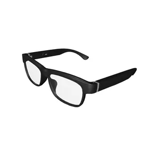 High Technology Wearable Eye Smart Glasses for Iso Android Smart Eye Glasses Bluetooth Sunglasses Polarized Unisex Black Plastic