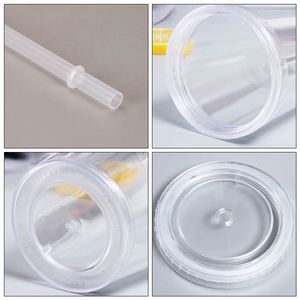 Vaso de Plástico Promocional de Doble Pared para Té de Burbujas, 450 ml, Reutilizable, con Pajita - Product Image 4