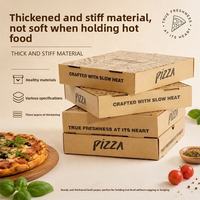 Nouvelle boîte d'emballage carrée pour pizza de qualité alimentaire, 9 pouces, en papier kraft jetable épaissi, vente en gros Chine