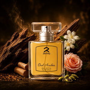 น้ำหอม Zesteq Oud Arabia Premium Oud Eau De Parfum 30 มล. กลิ่นหอมติดทนนานสำหรับทั้งชายและหญิง พร้อมกลิ่นไม้หอมอบอุ่นแบบตะวันออกและกลิ่นธรรมชาติ - Product Image 1