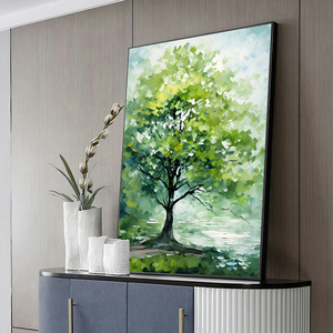 Opera d'Arte Mintura Personalizzata, Grande Dipinto a Olio Astratto Moderno di Albero <span class=keywords><strong>su</strong></span> <span class=keywords><strong>Tela</strong></span>, Decorazione Murale per Casa - Product Image 2