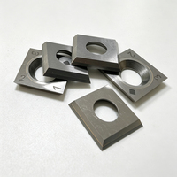 Plaquettes de coupe TCT indexables remplaçables Telos 14x14x2.0mm, haute dureté, pour lames de raboteuse spirale pour têtes de coupe spirale