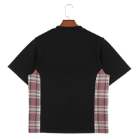 T-shirt à manches courtes pour homme, style patchwork, vente en gros, promotion
