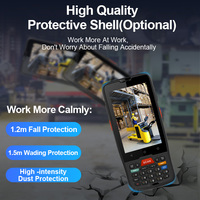 Ip65 4G red Android 9,0 Industrial impermeable resistente escáner de código de barras Pda de mano con escáner de código de barras 1D 2D