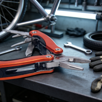 Couteau multifonction industriel 11-en-1 de poche, pince à sertir, tête télescopique, pour camping en extérieur, en acier inoxydable, tournevis OEM