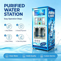 Distributeur d'eau à paiement par QR code, directement de l'usine, solaire, antivol, kiosque de distribution d'eau potable 24h/24