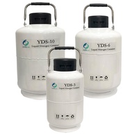 Conteneur de sperme d'azote liquide 6L/10L/20L/30L/35L YDS-3 réservoir d'azote liquide de 3 litres pour le stockage du sperme insémination artificielle